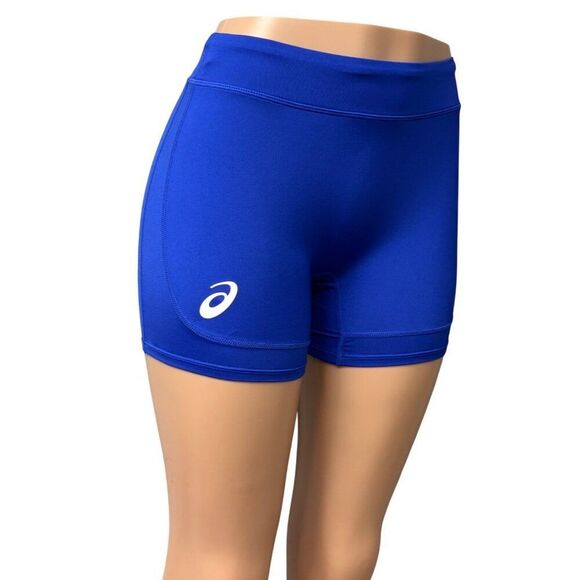 ASICS Women's Solid Athletic Workout Shorts Style # 2054A020, blue, L - Picture 1 of 11